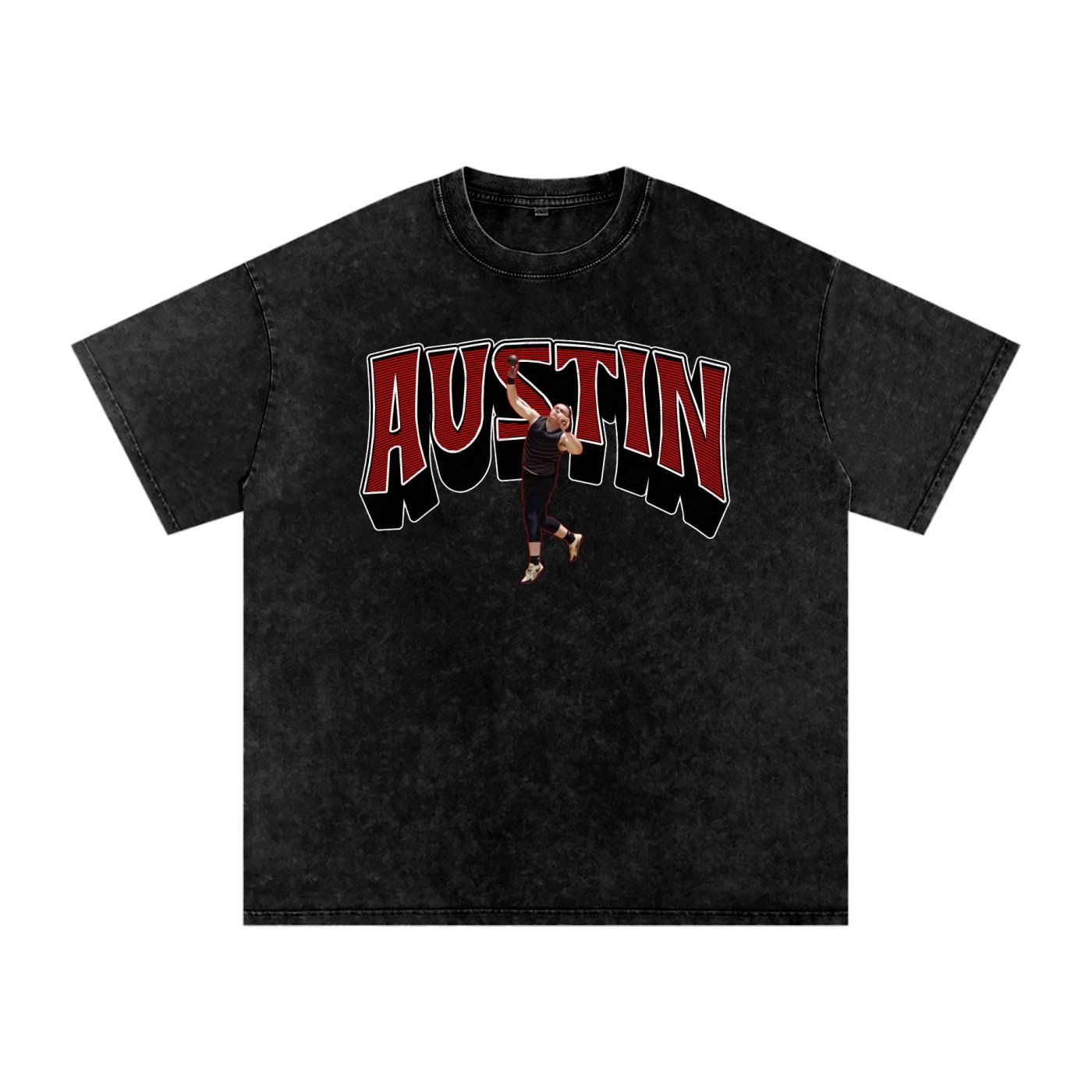 Austin Snow Washed Oversized TEE - Image 1