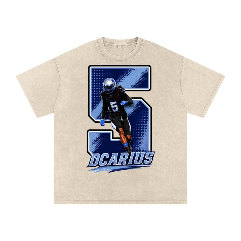 Dcarius Davis Snow Washed Oversized TEE