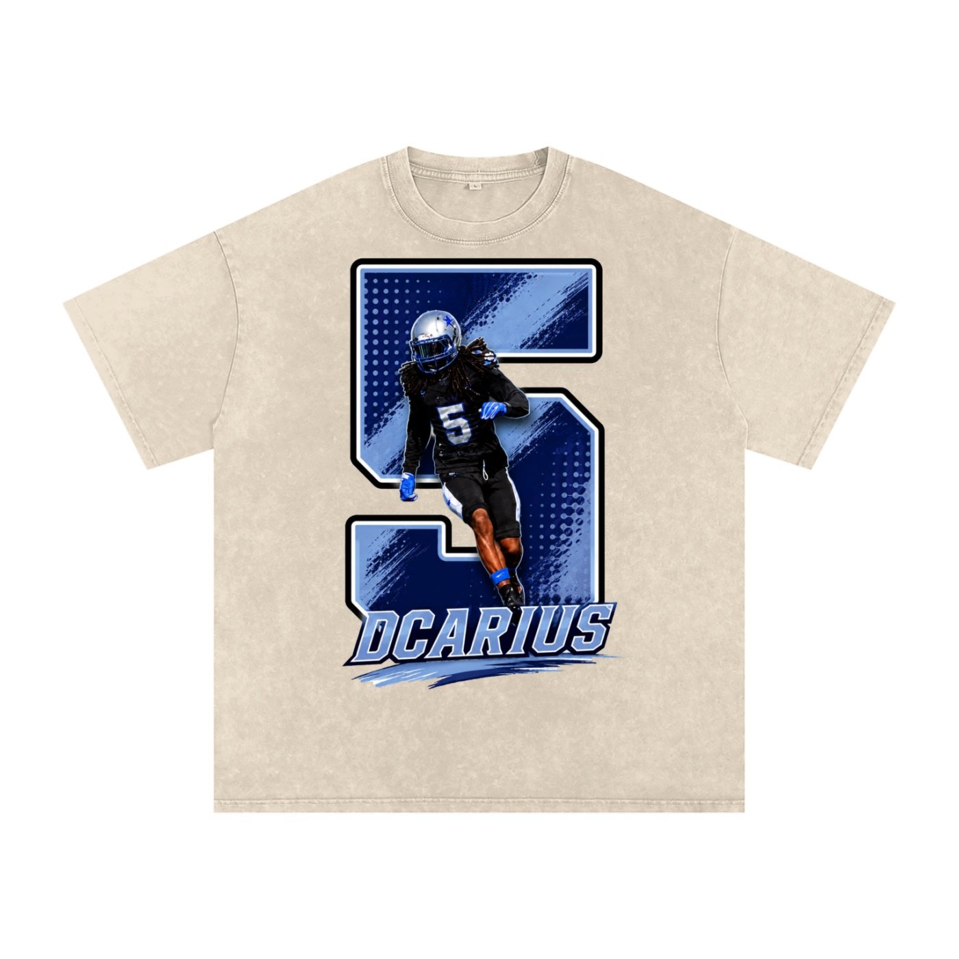Dcarius Davis Snow Washed Oversized TEE - Image 2