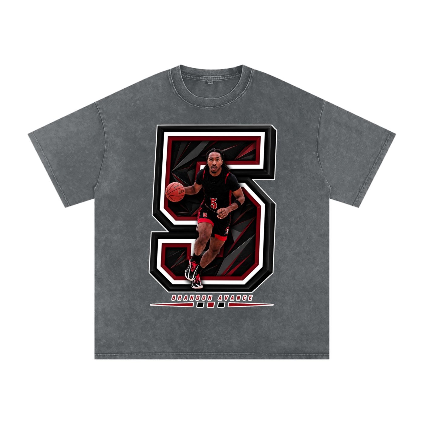 Brandon Avance Snow Washed Oversized TEE - Image 4