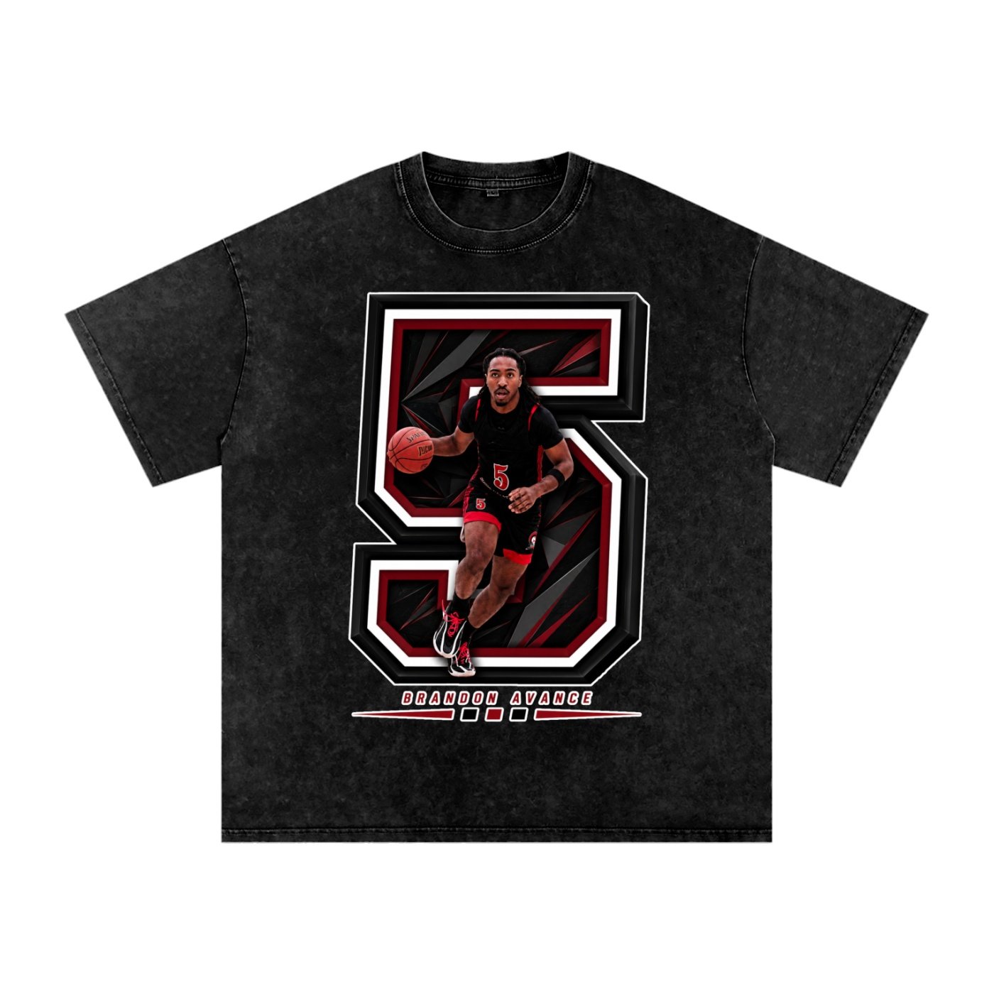 Brandon Avance Snow Washed Oversized TEE - Image 1