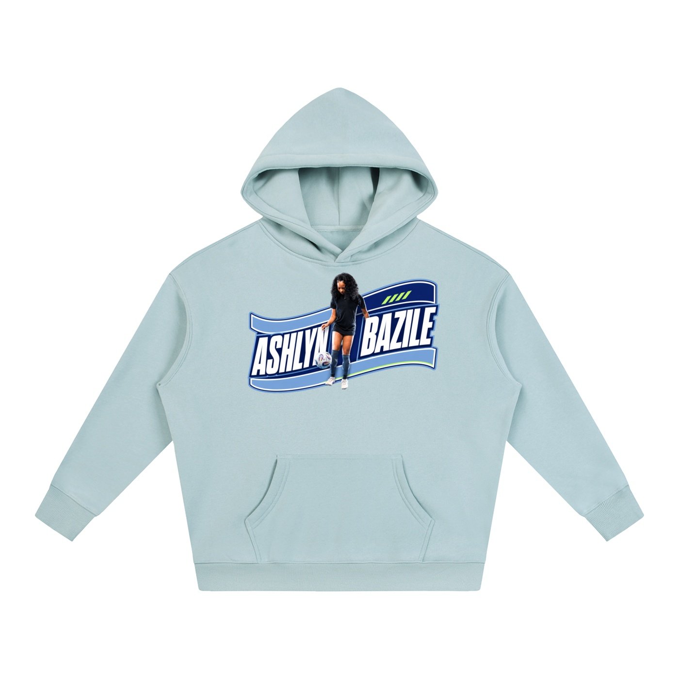 Ashlyn Bazile Oversize Fleeced Hoodie - Image 3