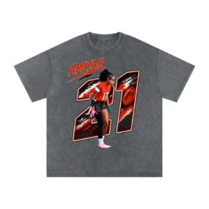 Amiyah Dunn Snow Washed Oversized TEE - Image 4