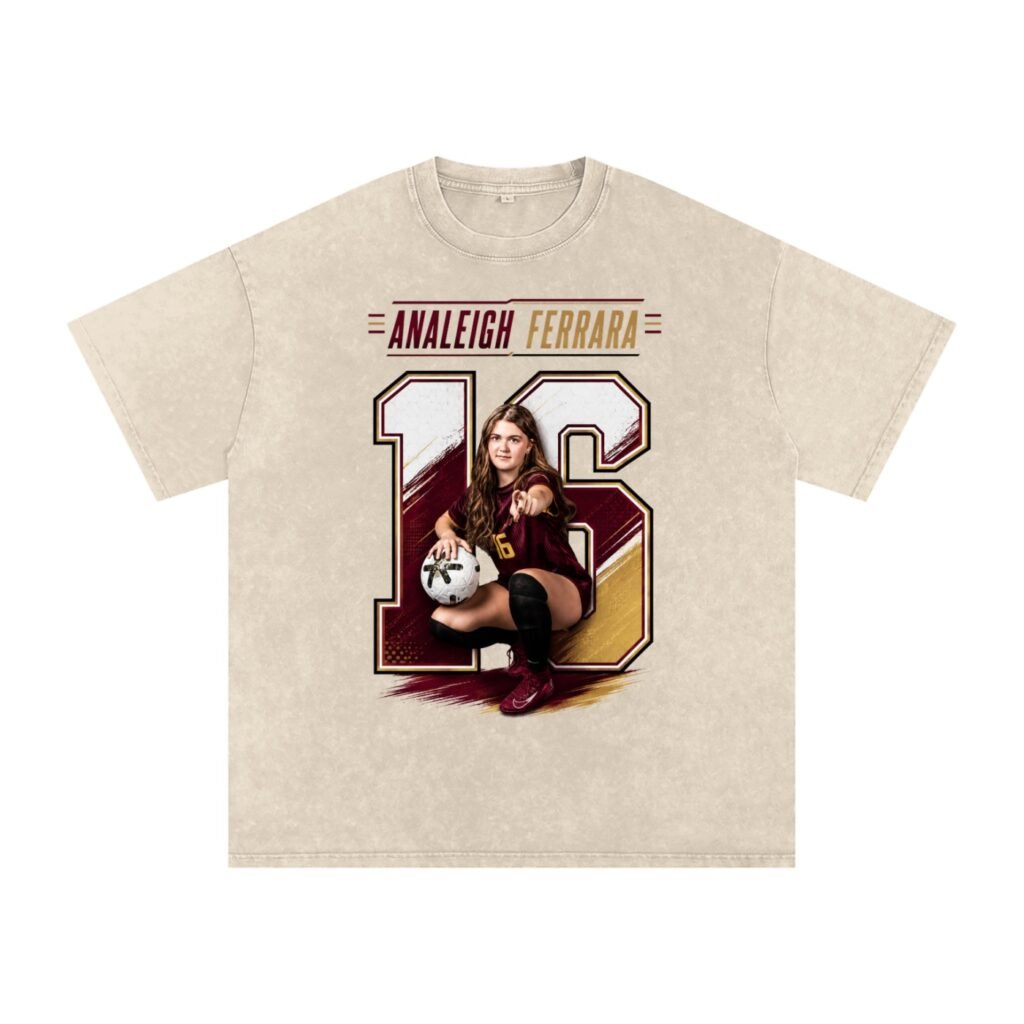 Analeigh Ferrara Snow Washed Oversized TEE