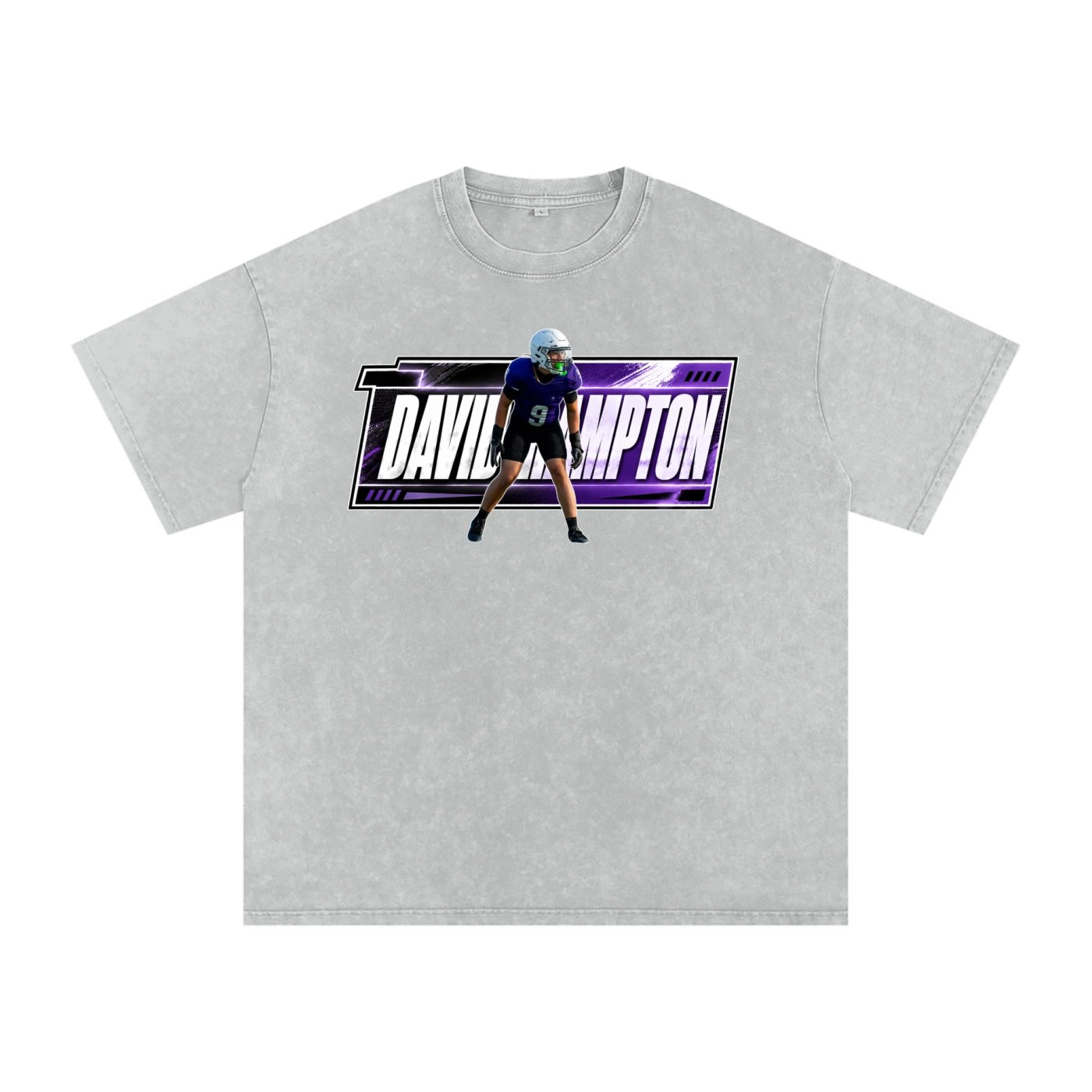 David Hampton Snow Washed Oversized TEE - Image 3