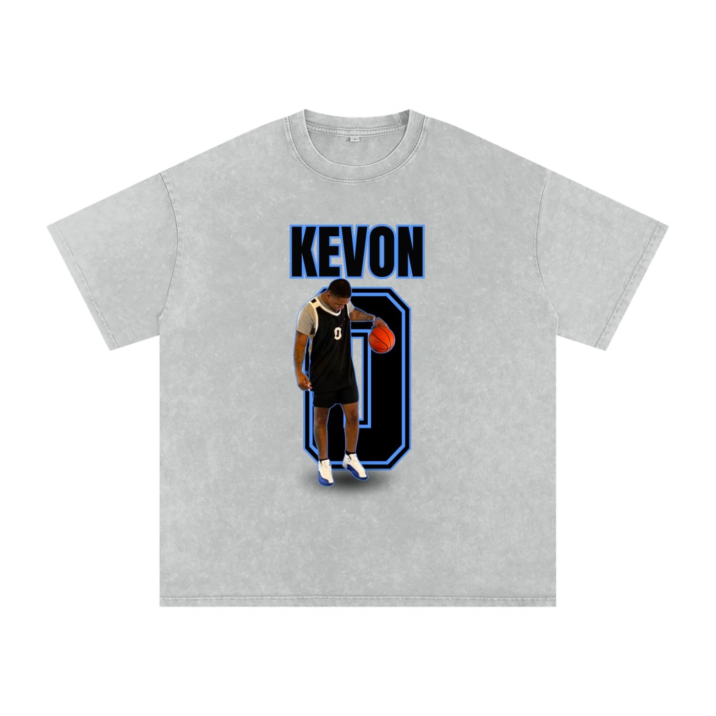 Kevon Washington Snow Washed Oversized TEE - Image 3