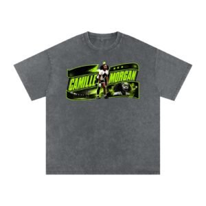 Camille Morgan Snow Washed Oversized TEE - Image 4