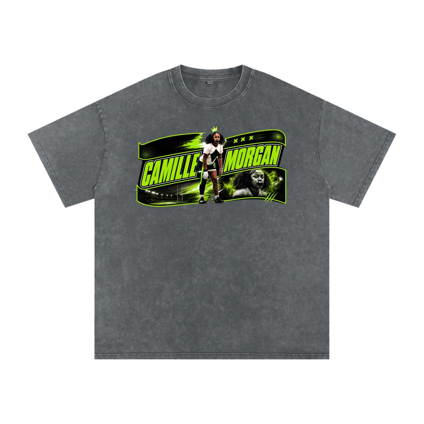 Camille Morgan Snow Washed Oversized TEE - Image 4