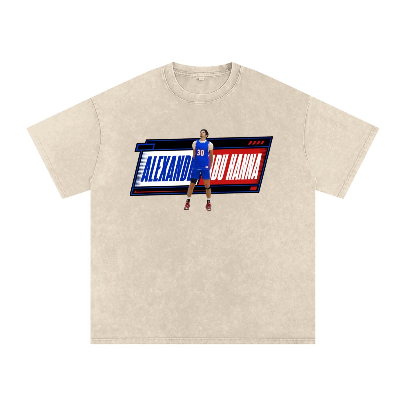 Alexander Abu Hanna Snow Washed Oversized TEE - Image 2