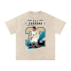 Eli Cardona Snow Washed Oversized TEE - Image 1