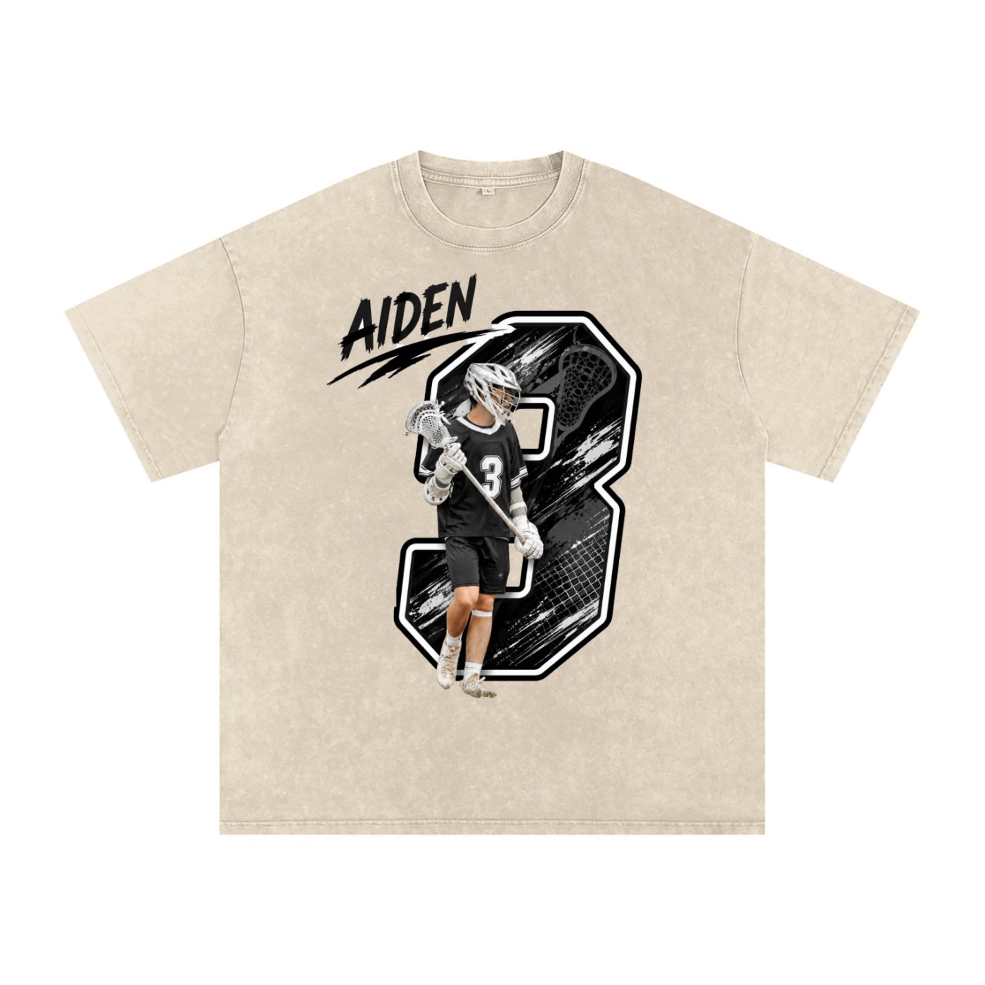 Aiden Kelley Snow Washed Oversized TEE - Image 1
