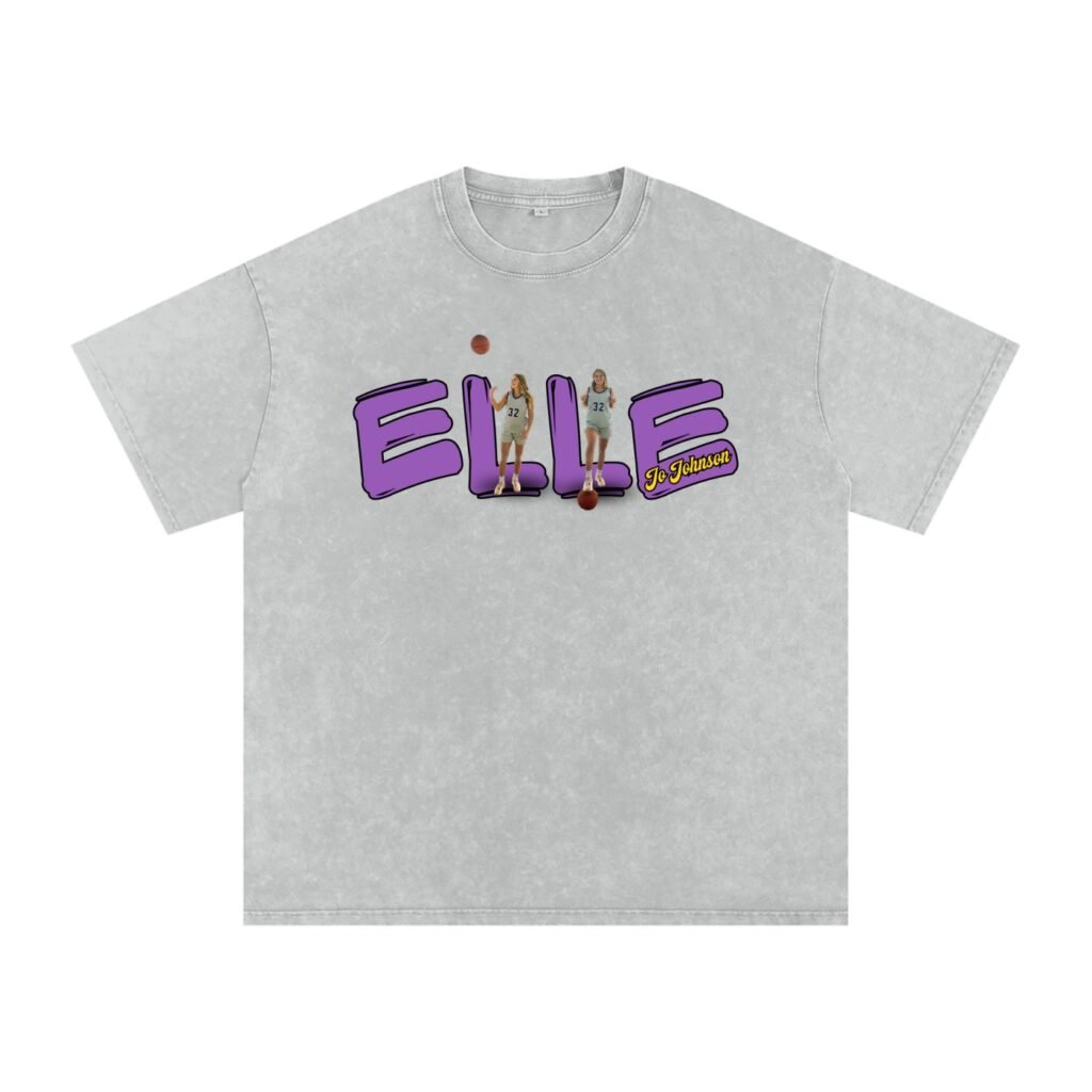 Elle Jo Johnson Snow Washed Oversized TEE