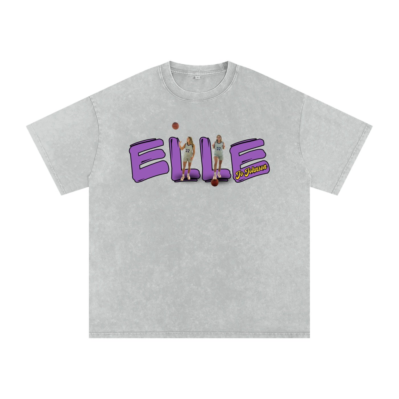 Elle Jo Johnson Snow Washed Oversized TEE - Image 3