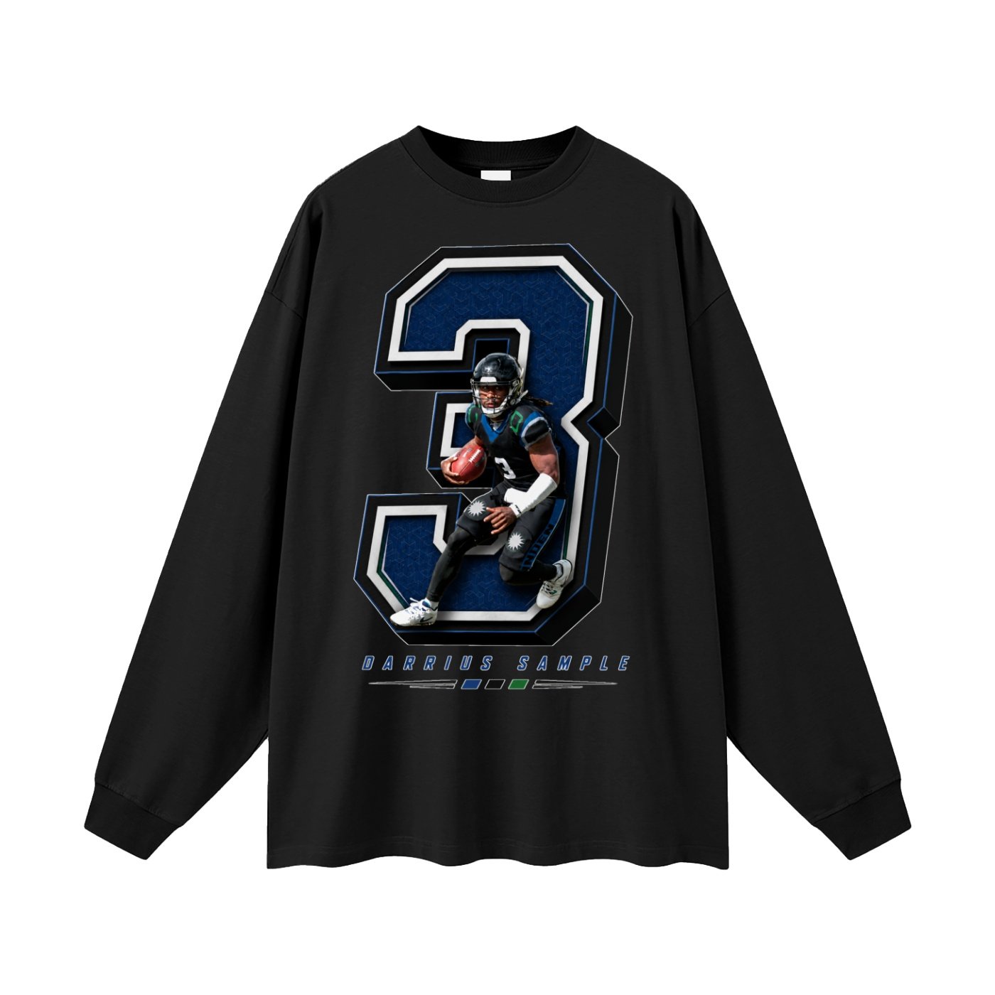 Darrius Sample Unisex Long Sleeve T-Shirt - Image 1