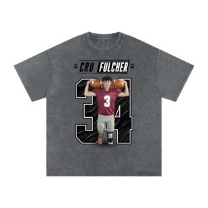 Cru Felcher Snow Washed Oversized TEE - Image 3