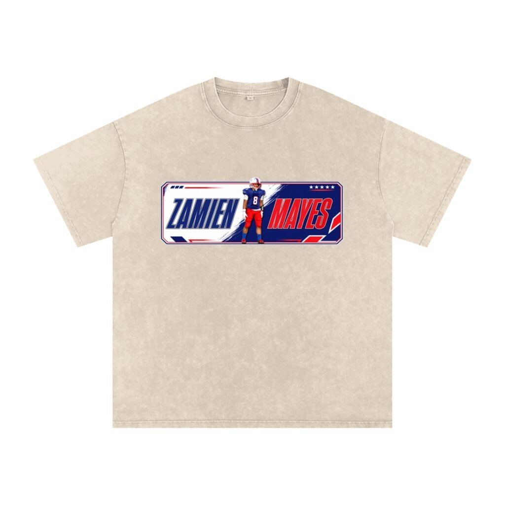 Zamien Lee Mayes Snow Washed Oversized TEE