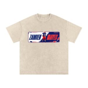 Zamien Lee Mayes Snow Washed Oversized TEE - Image 2