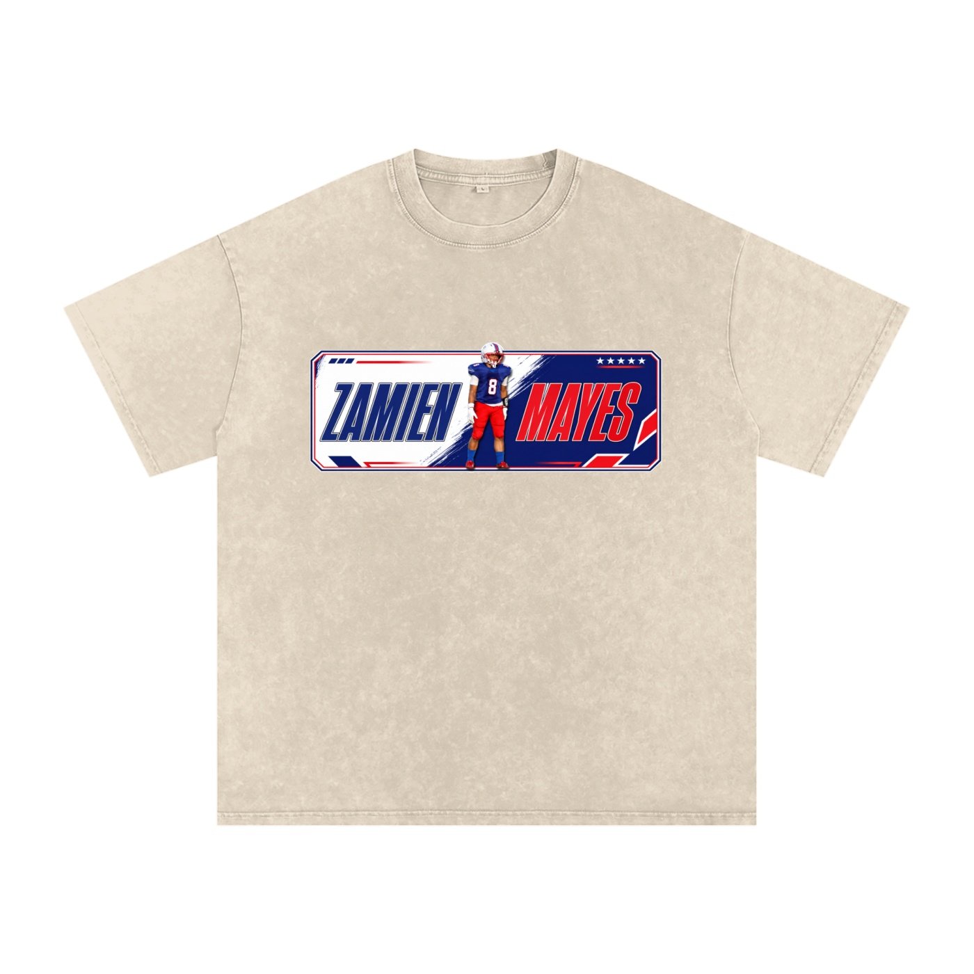 Zamien Lee Mayes Snow Washed Oversized TEE - Image 2
