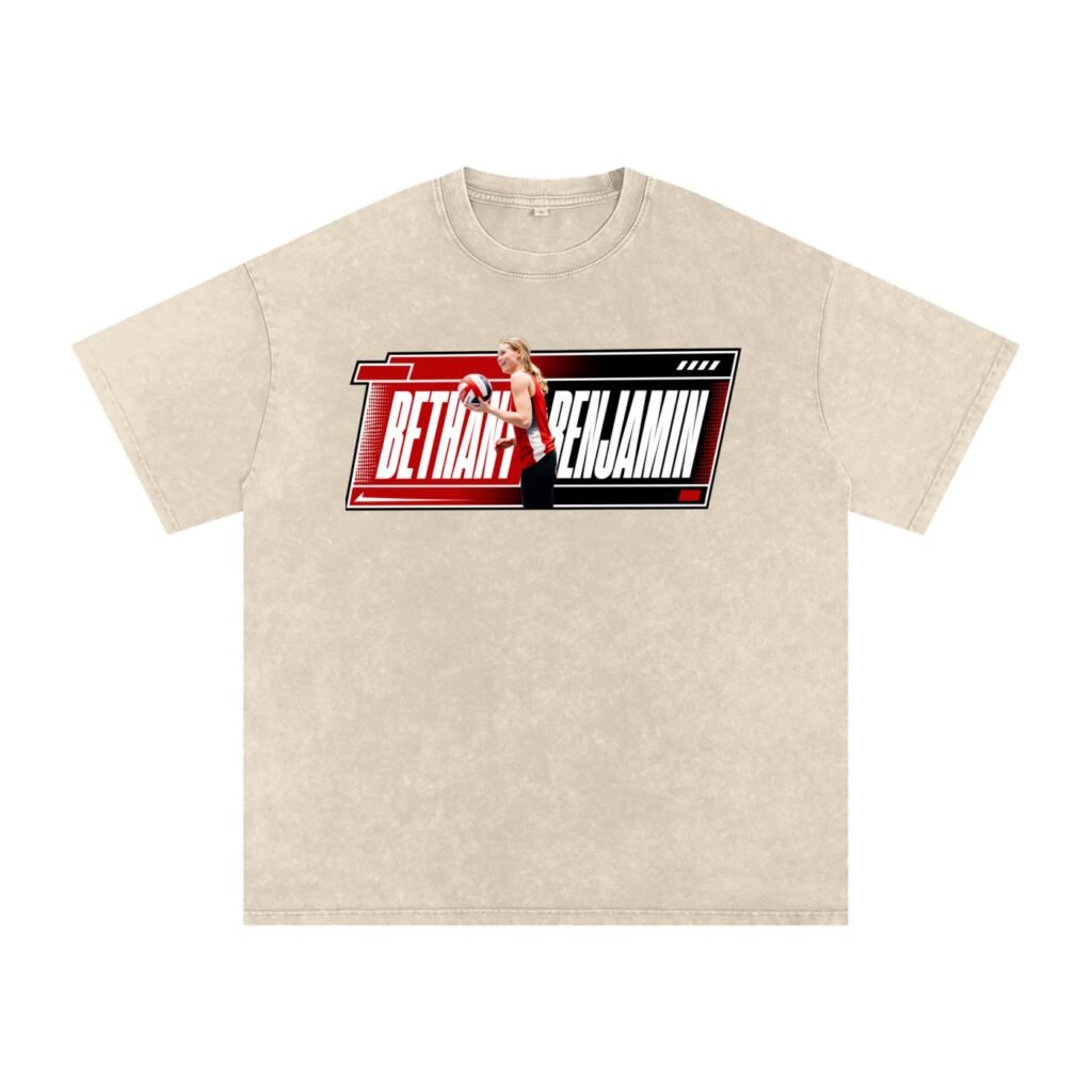 Bethany Benjamin Snow Washed Oversized TEE