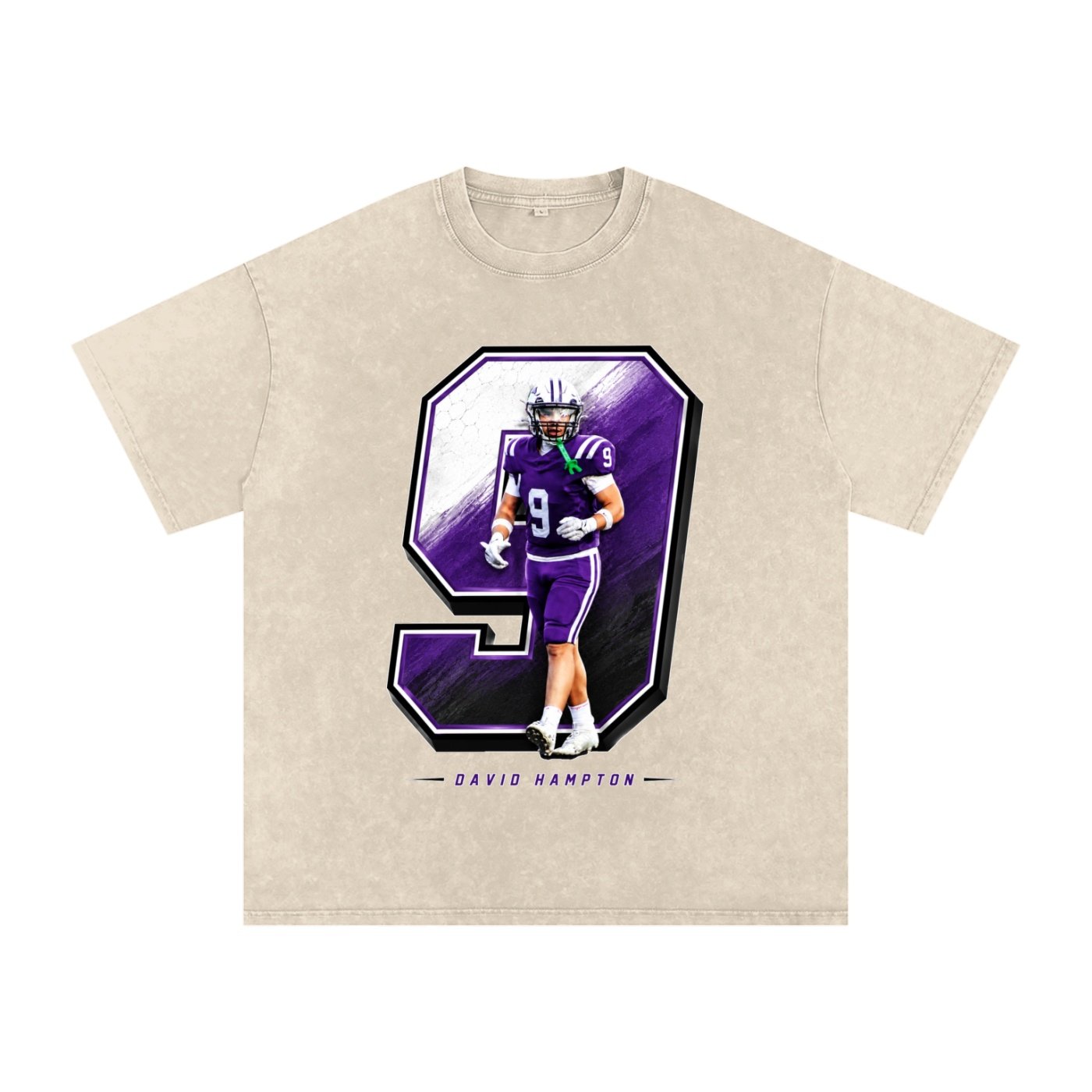David Hampton Snow Washed Oversized TEE - Image 2