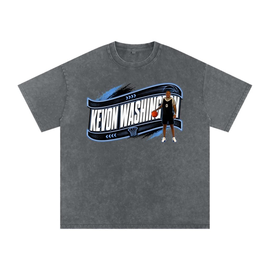 Kevon Washington Snow Washed Oversized TEE
