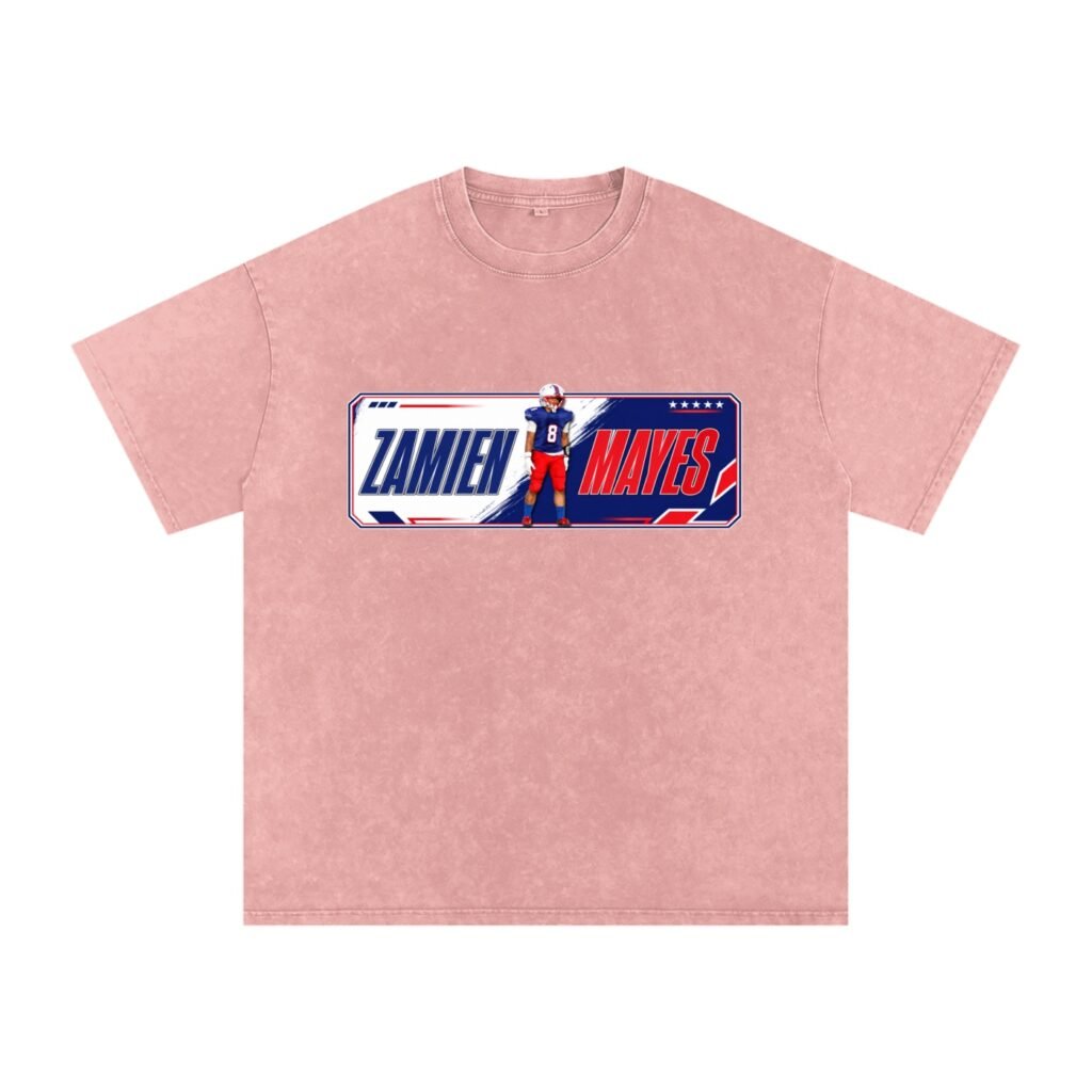 Zamien Lee Mayes Snow Washed Oversized TEE