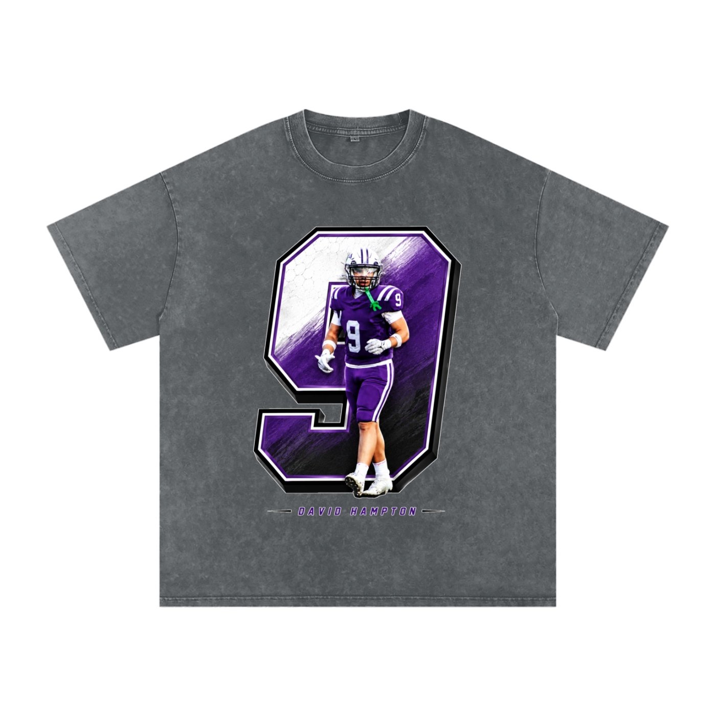 David Hampton Snow Washed Oversized TEE - Image 4