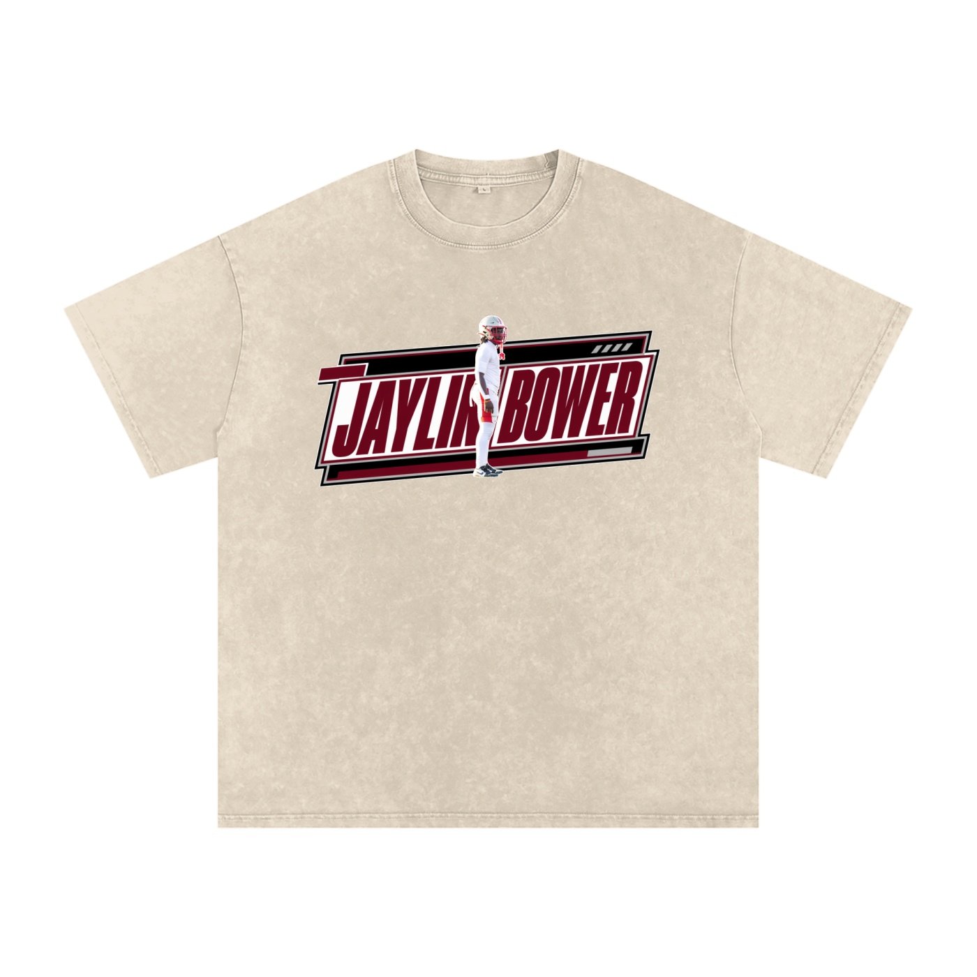 Jaylin Bower  Snow Washed Oversized TEE - Image 2