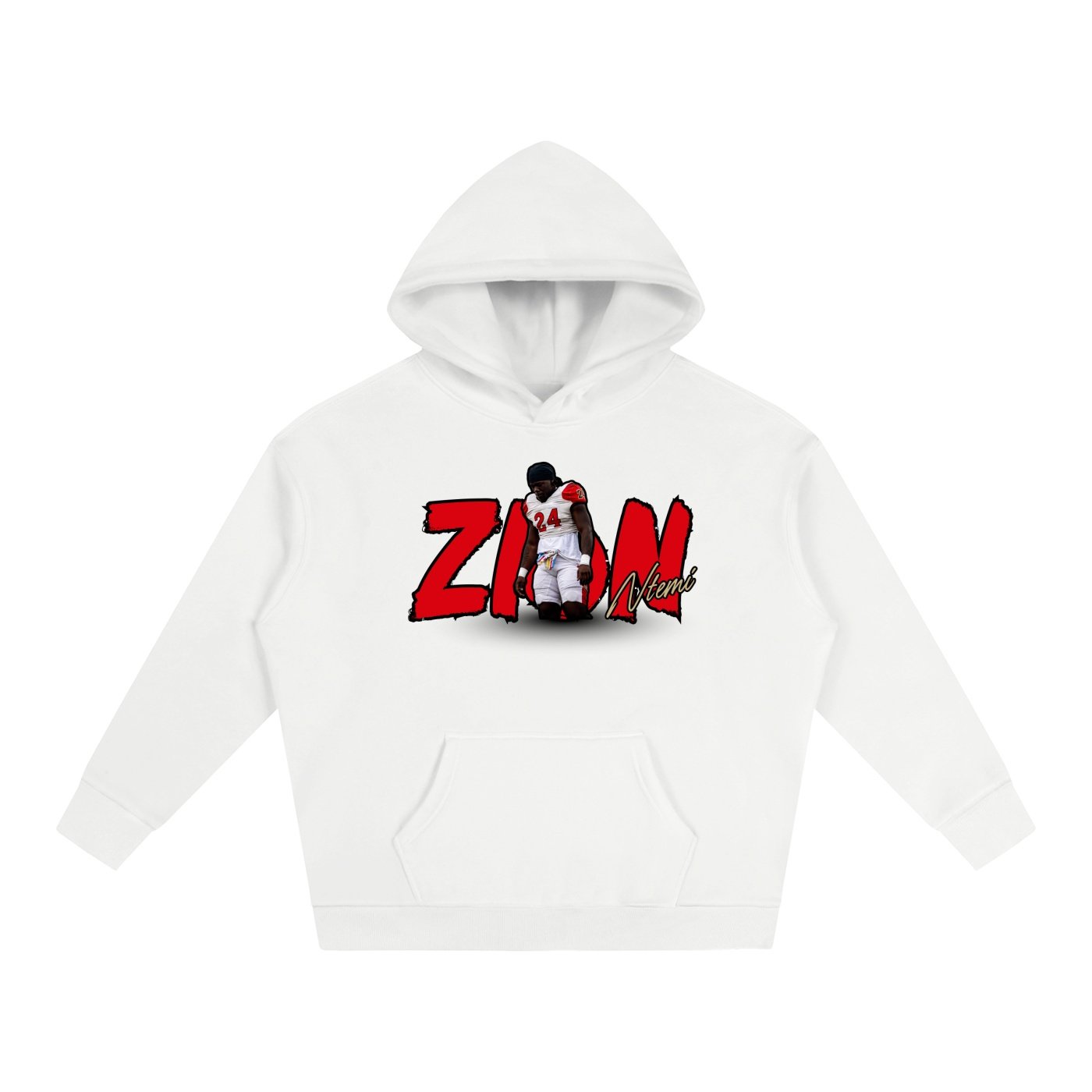 Zion Ntemi Oversize Fleeced Hoodie - Image 2