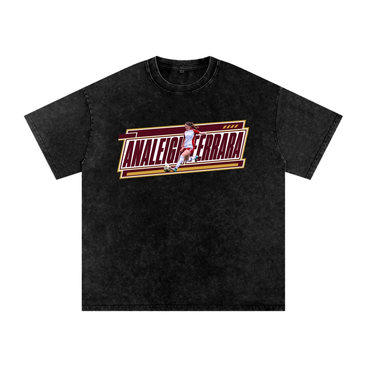 Analeigh Ferrara Snow Washed Oversized TEE - Image 1