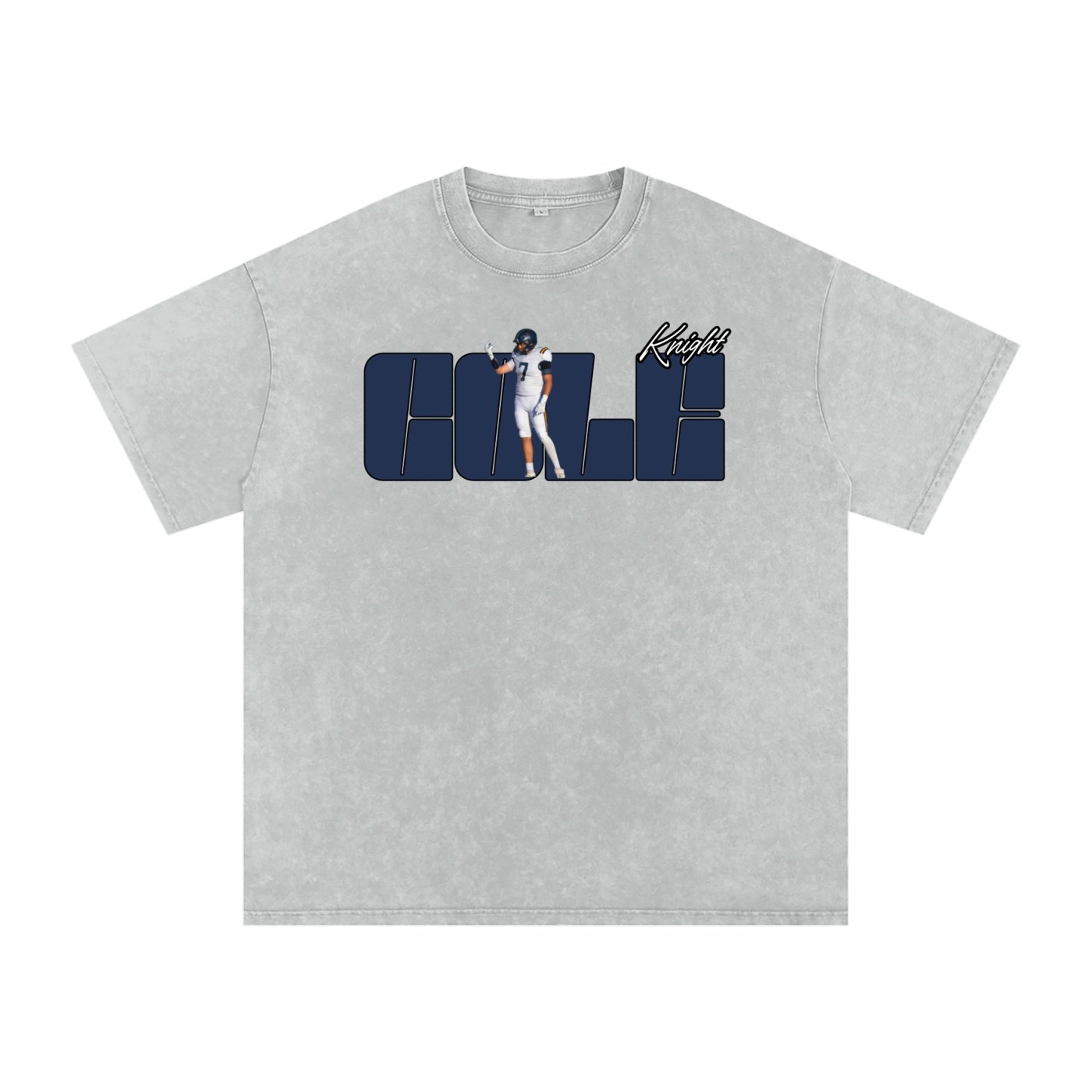 Cole Knight Snow Washed Oversized TEE - Image 3