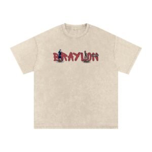 Braylon Snow Washed Oversized TEE - Image 2