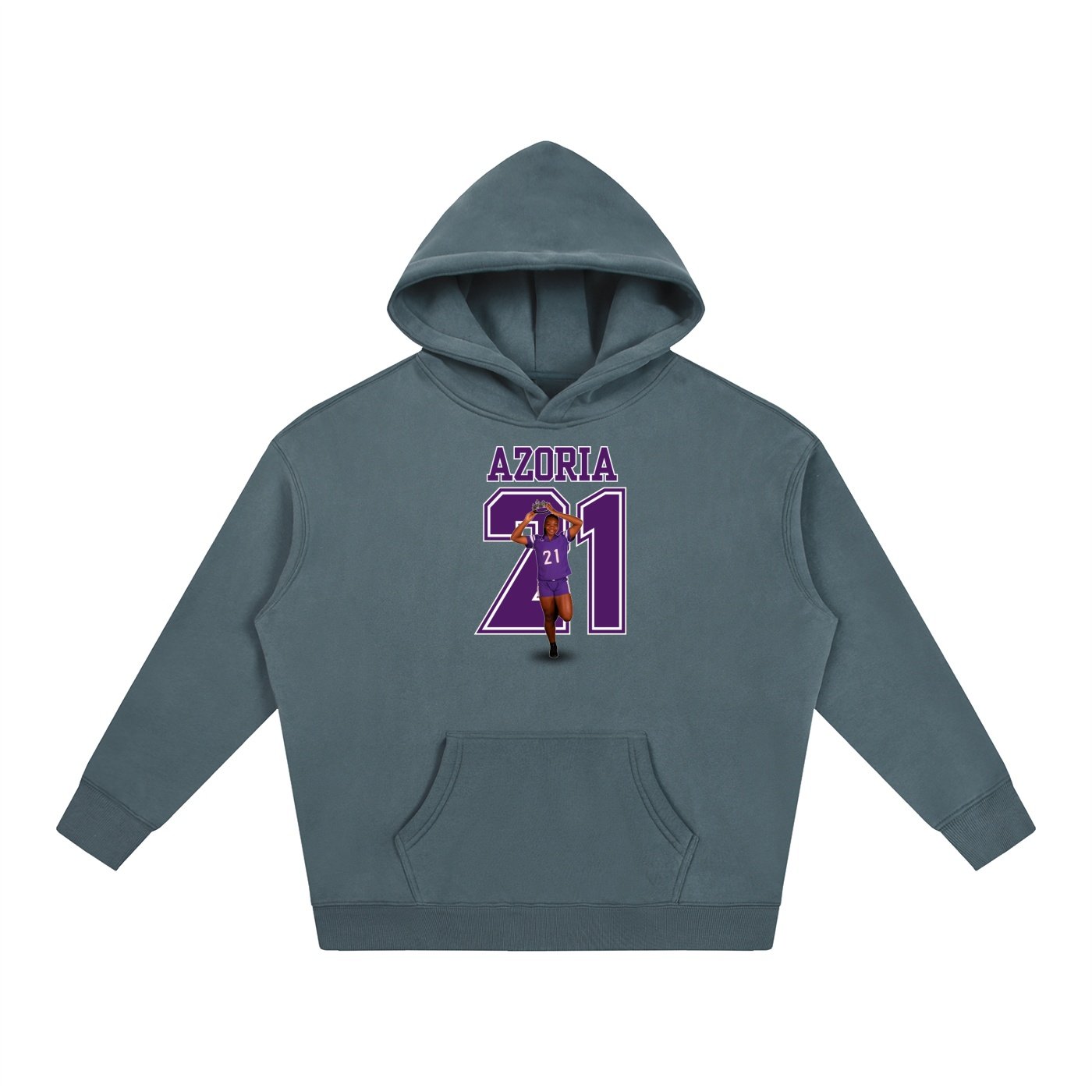 Azoria Glass Oversize Fleeced Hoodie - Image 4