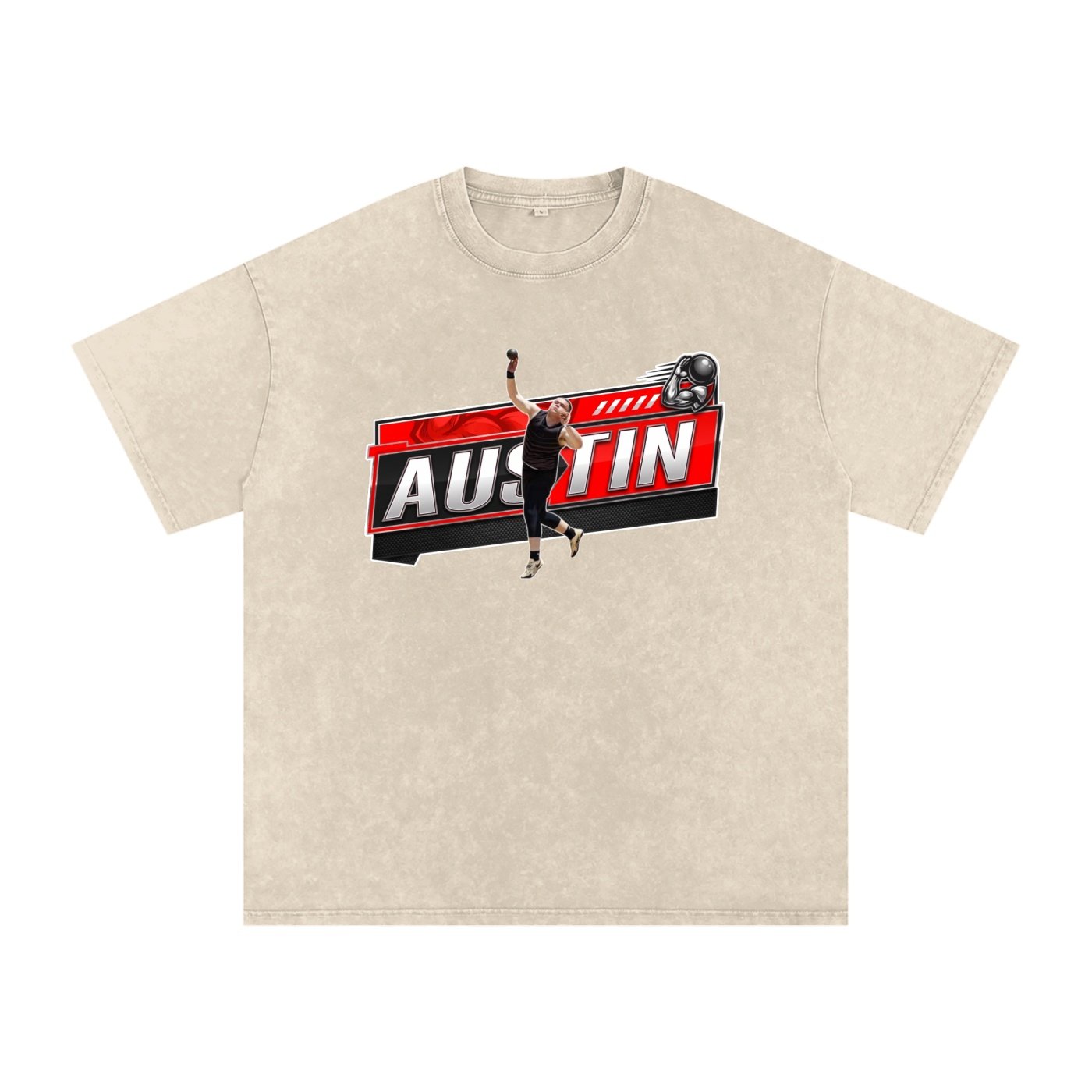 Austin Snow Washed Oversized TEE - Image 2