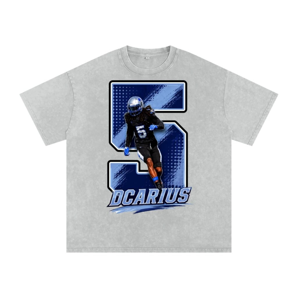 Dcarius Davis Snow Washed Oversized TEE