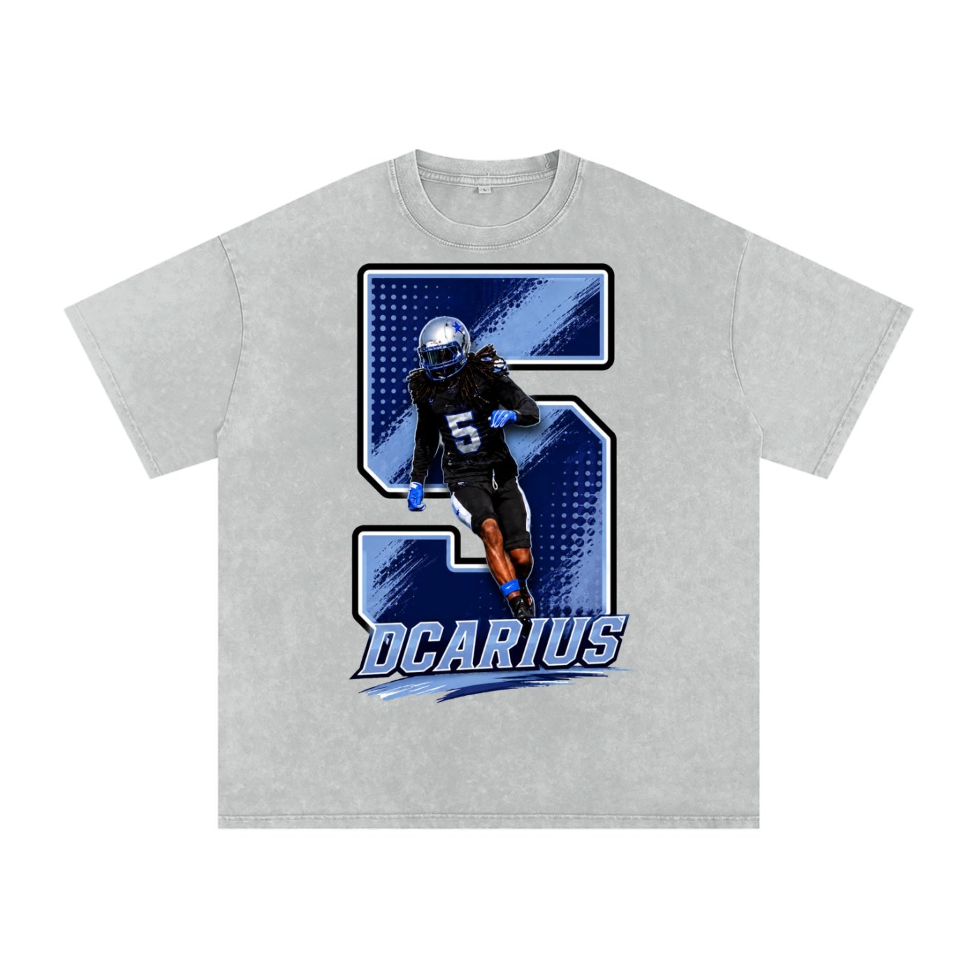 Dcarius Davis Snow Washed Oversized TEE - Image 3