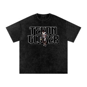 Tevon glover Snow Washed Oversized TEE - Image 1