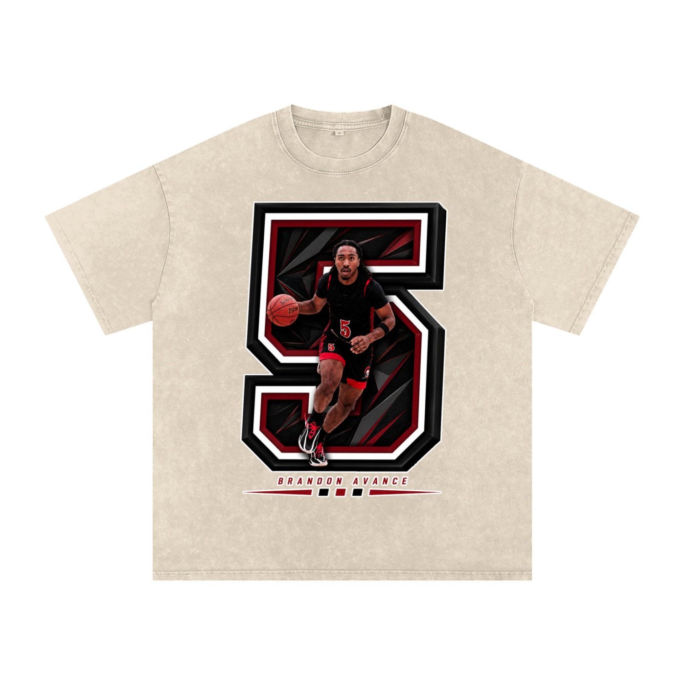 Brandon Avance Snow Washed Oversized TEE - Image 2