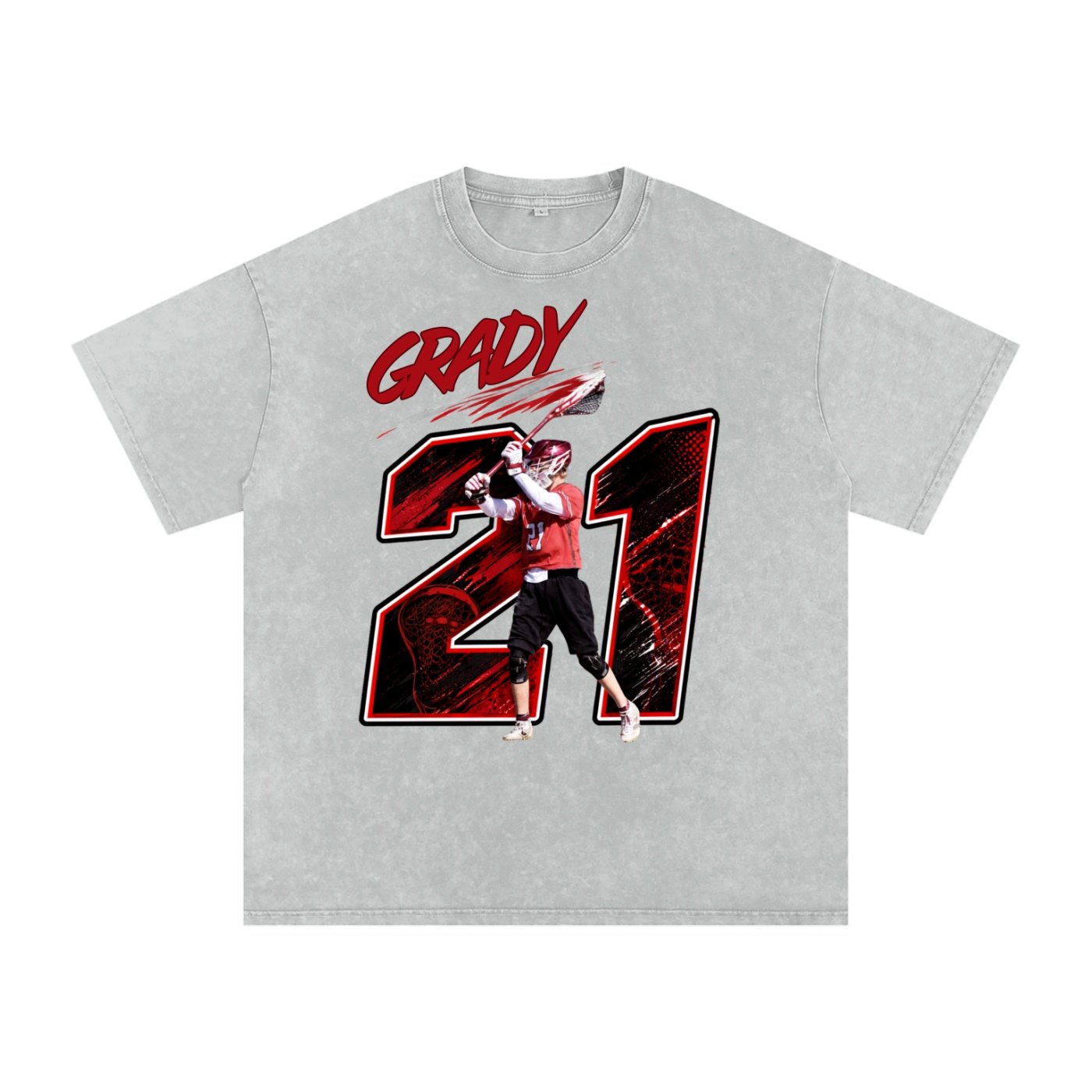 Grady Baker Snow Washed Oversized TEE - Image 3