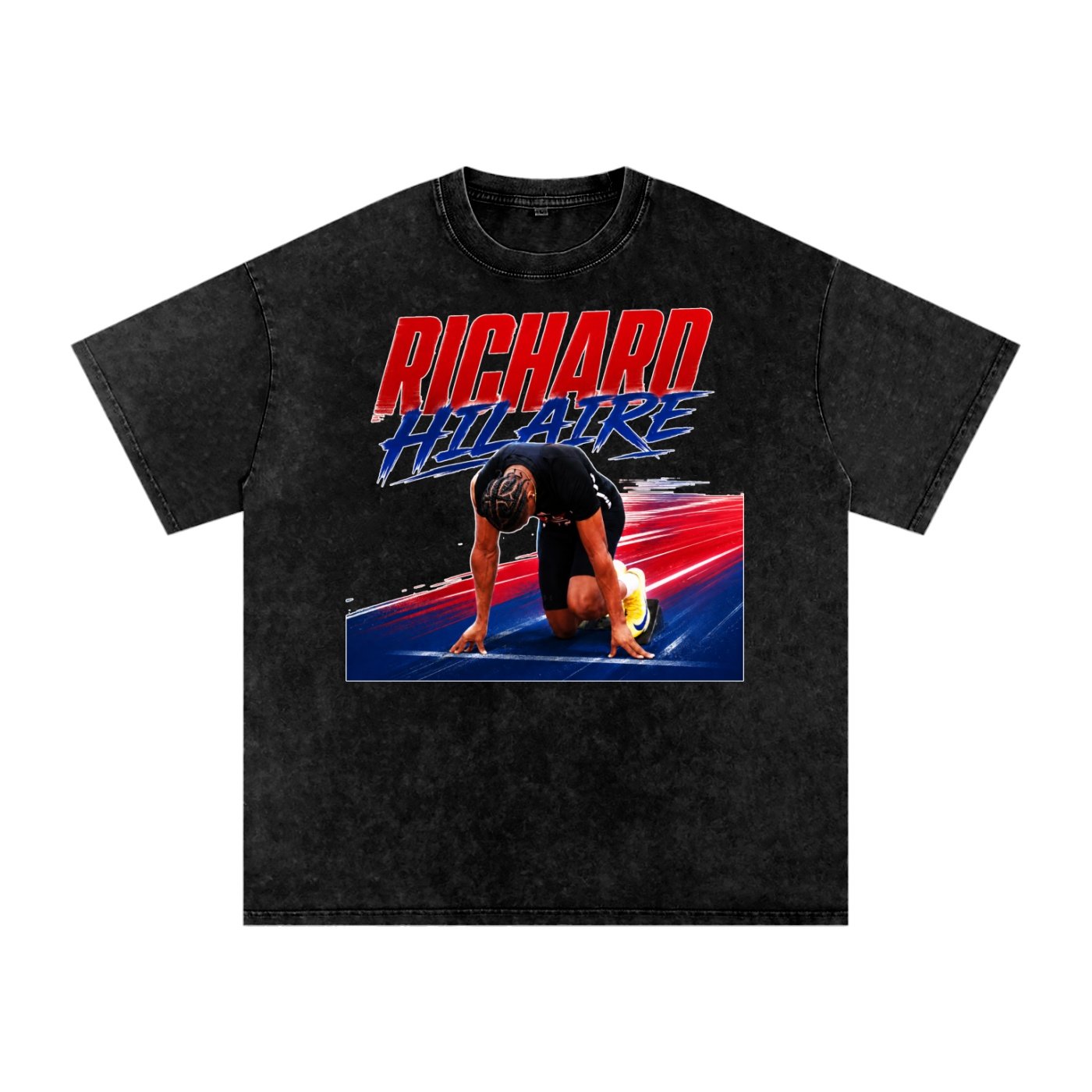Richard Hilaire Snow Washed Oversized TEE - Image 1