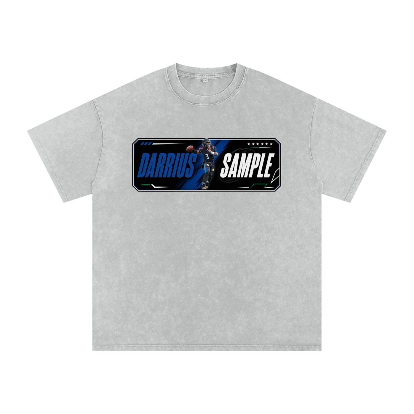Darrius Sample Snow Washed Oversized TEE - Image 3