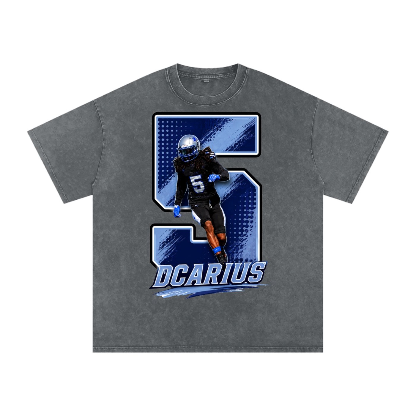 Dcarius Davis Snow Washed Oversized TEE - Image 4