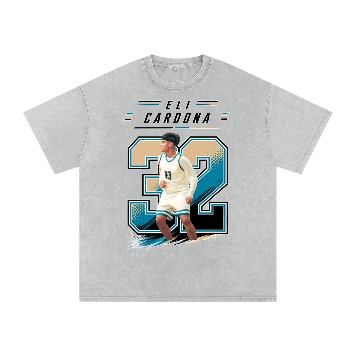 Eli Cardona Snow Washed Oversized TEE - Image 2