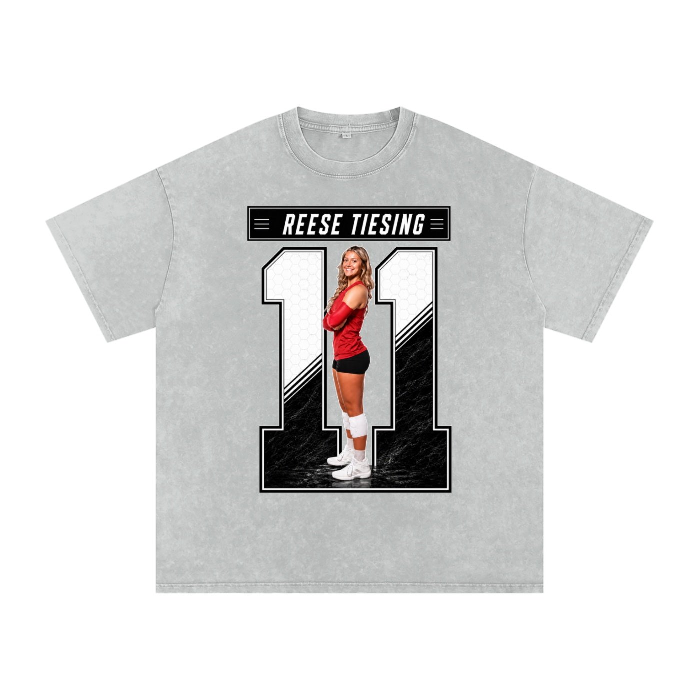Reese Tiesing  Snow Washed Oversized TEE - Image 3