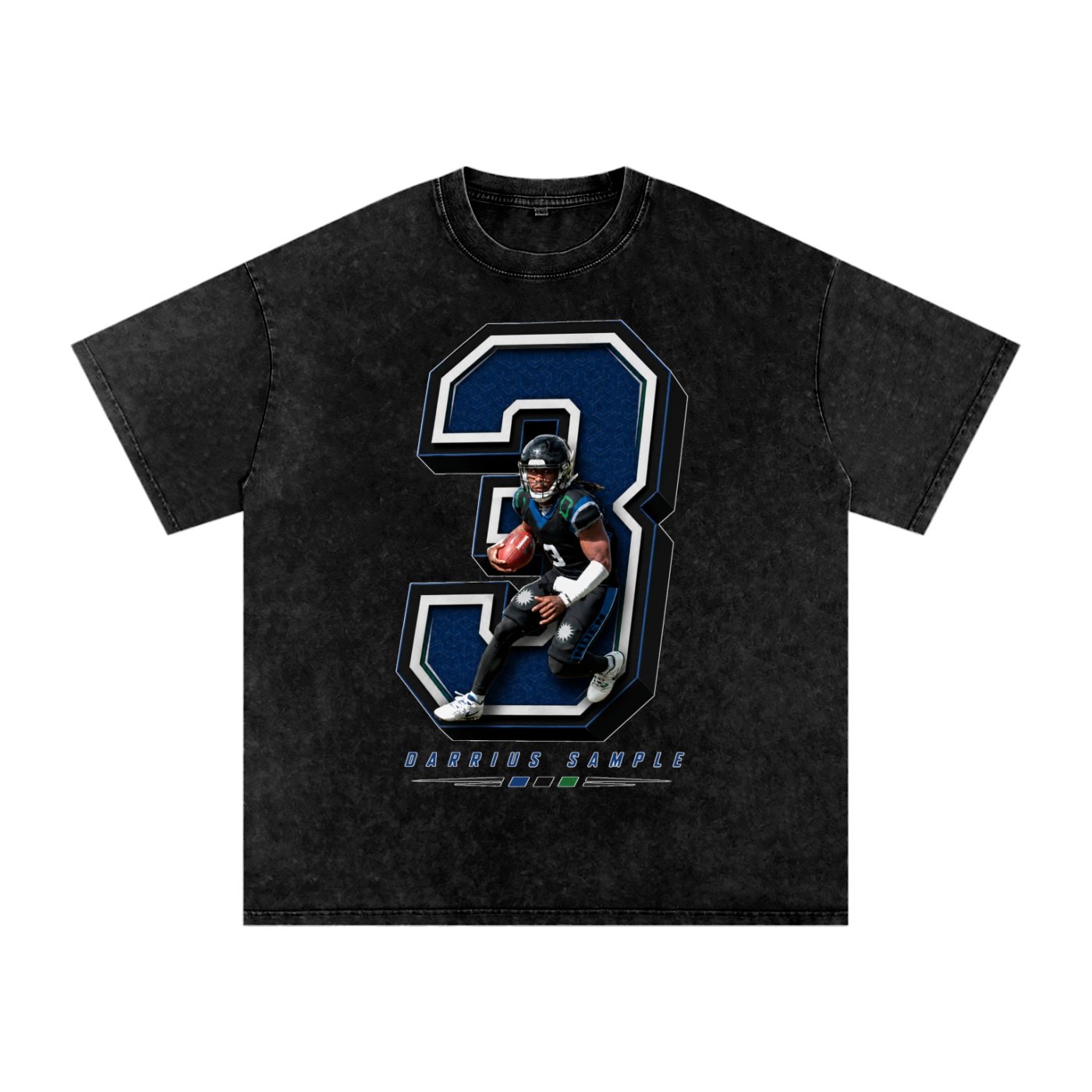 Darrius Sample Snow Washed Oversized TEE - Image 1