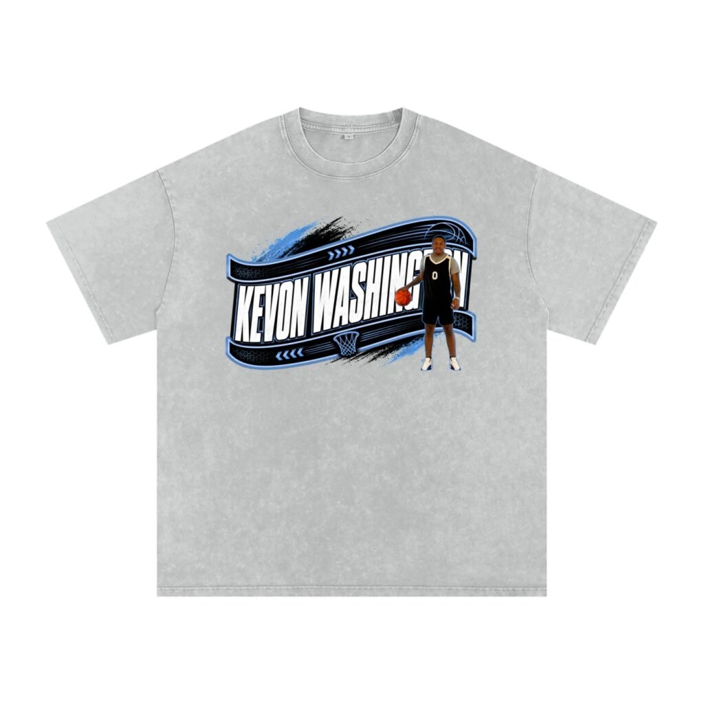 Kevon Washington Snow Washed Oversized TEE