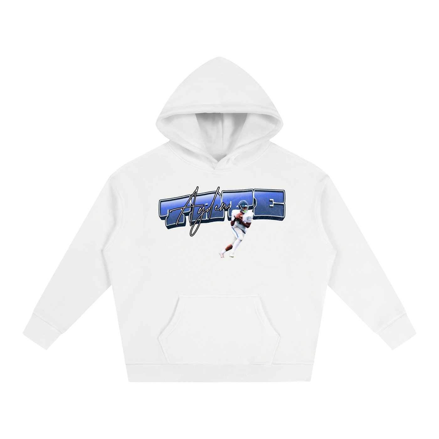 Ayden Tate Oversize Fleeced Hoodie - Image 2