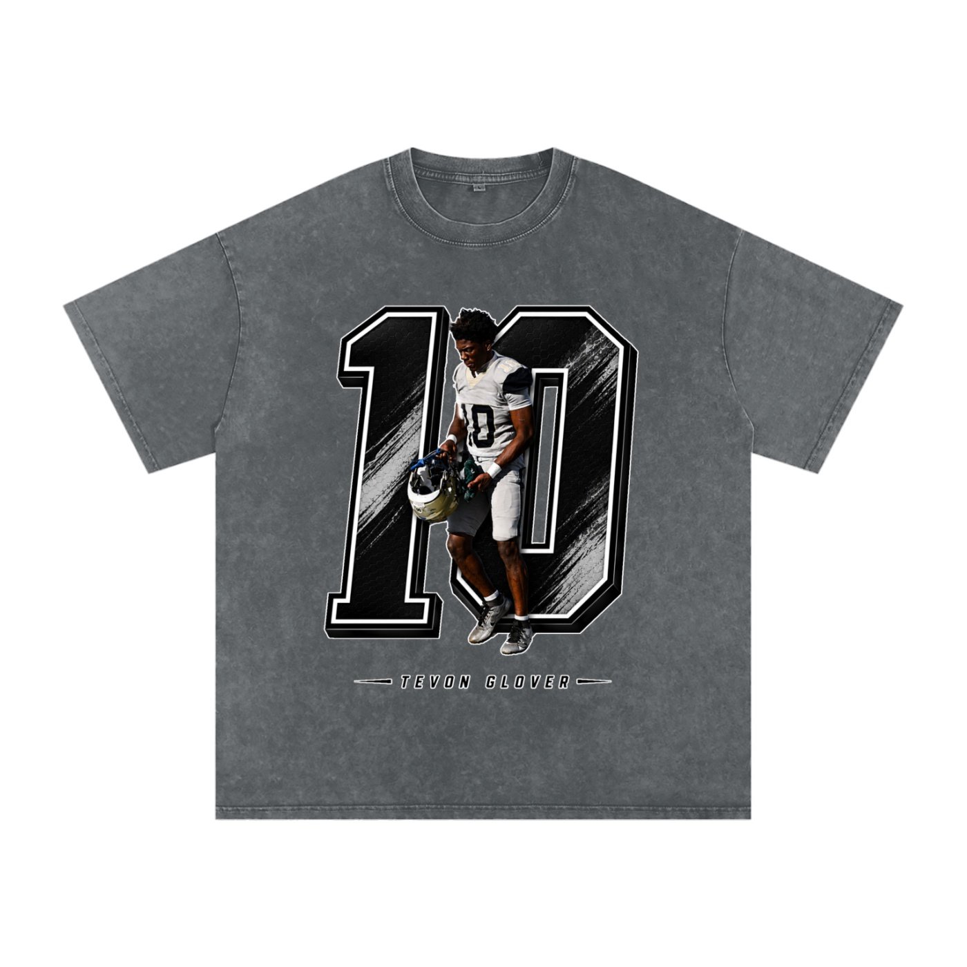 Tevon glover Snow Washed Oversized TEE - Image 4