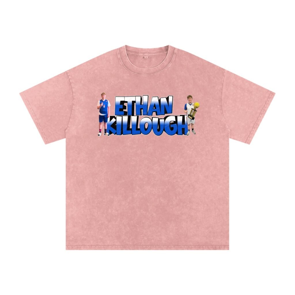 Ethan killough Snow Washed Oversized TEE