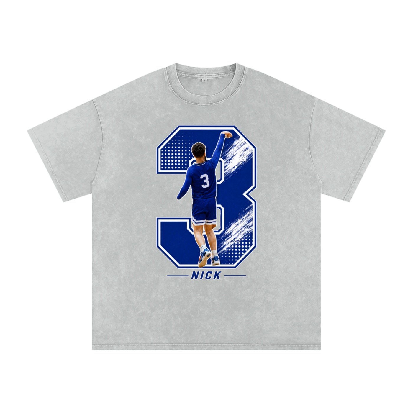 Nick Parker Snow Washed Oversized TEE - Image 3